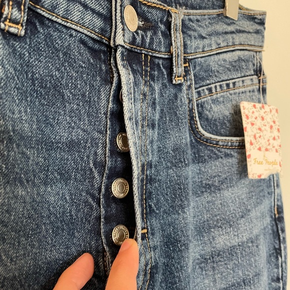 Free people French Girl Flare Jean in Aura Blue - Picture 6 of 11